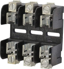 Ferraz Shawmut - 3 Pole, 250 VAC/VDC, 30 Amp, Screw Mount Fuse Block - 3 Inch Long x 3 Inch Wide x 1.38 Inch High Block - Eagle Tool & Supply