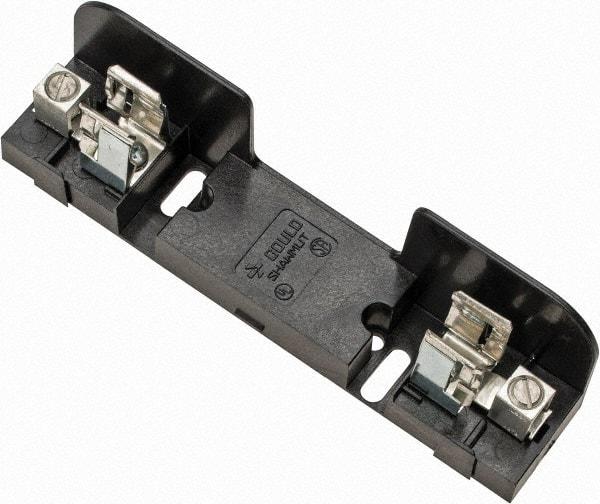 Ferraz Shawmut - 1, 2, 3 Pole, 14 to 2 AWG, 250/600 VAC/VDC, 30 Amp, Screw Mount Fuse Block - 5/16 Inch Diameter x 7 Inch Long x 1.46 Inch Wide x 2 Inch High Block - Eagle Tool & Supply