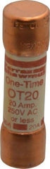 Ferraz Shawmut - 250 VAC/VDC, 20 Amp, Fast-Acting General Purpose Fuse - Clip Mount, 50.8mm OAL, 20 at DC, 50 at AC kA Rating, 9/16" Diam - Eagle Tool & Supply