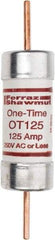 Ferraz Shawmut - 250 VAC/VDC, 125 Amp, Fast-Acting General Purpose Fuse - Clip Mount, 7-1/8" OAL, 20 at DC, 50 at AC kA Rating, 1-9/16" Diam - Eagle Tool & Supply