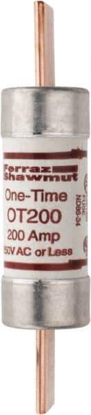 Ferraz Shawmut - 250 VAC/VDC, 200 Amp, Fast-Acting General Purpose Fuse - Clip Mount, 7-1/8" OAL, 20 at DC, 50 at AC kA Rating, 1-9/16" Diam - Eagle Tool & Supply