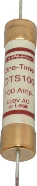 Ferraz Shawmut - 300 VDC, 600 VAC, 100 Amp, Fast-Acting General Purpose Fuse - Clip Mount, 7-7/8" OAL, 20 at DC, 50 at AC kA Rating, 1-5/16" Diam - Eagle Tool & Supply