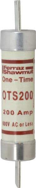 Ferraz Shawmut - 300 VDC, 600 VAC, 200 Amp, Fast-Acting General Purpose Fuse - Clip Mount, 9-5/8" OAL, 20 at DC, 50 at AC kA Rating, 1-13/16" Diam - Eagle Tool & Supply