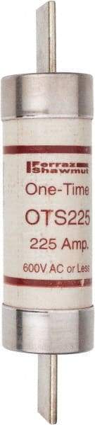 Ferraz Shawmut - 300 VDC, 600 VAC, 225 Amp, Fast-Acting General Purpose Fuse - Clip Mount, 11-5/8" OAL, 20 at DC, 50 at AC kA Rating, 2-9/16" Diam - Eagle Tool & Supply
