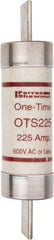 Ferraz Shawmut - 300 VDC, 600 VAC, 225 Amp, Fast-Acting General Purpose Fuse - Clip Mount, 11-5/8" OAL, 20 at DC, 50 at AC kA Rating, 2-9/16" Diam - Eagle Tool & Supply