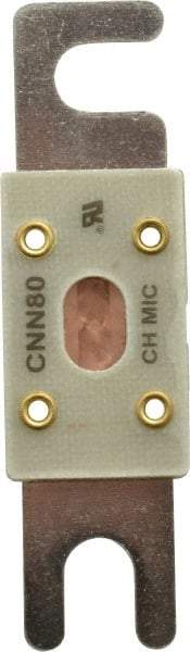 Ferraz Shawmut - 80 Amp Visible Link Flat Forklift & Truck Fuse - 125VAC, 48VDC, 3.18" Long x 0.75" Wide, Littelfuse CNN80, Bussman ANN80, Ferraz Shawmut CNN80 - Eagle Tool & Supply