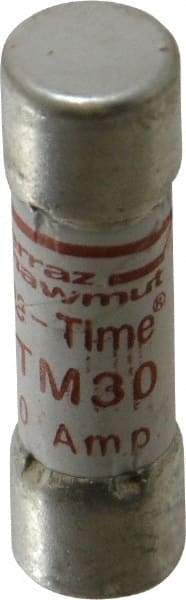 Ferraz Shawmut - 250 VAC, 30 Amp, Fast-Acting General Purpose Fuse - Clip Mount, 1-1/2" OAL, 10 at AC kA Rating, 13/32" Diam - Eagle Tool & Supply