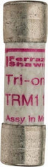 Ferraz Shawmut - 250 VAC, 1.25 Amp, Time Delay General Purpose Fuse - Clip Mount, 1-1/2" OAL, 10 at AC kA Rating, 13/32" Diam - Eagle Tool & Supply