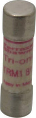 Ferraz Shawmut - 250 VAC, 1.8 Amp, Time Delay General Purpose Fuse - Clip Mount, 1-1/2" OAL, 10 at AC kA Rating, 13/32" Diam - Eagle Tool & Supply