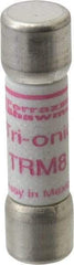 Ferraz Shawmut - 250 VAC, 8 Amp, Time Delay General Purpose Fuse - Clip Mount, 1-1/2" OAL, 10 at AC kA Rating, 13/32" Diam - Eagle Tool & Supply