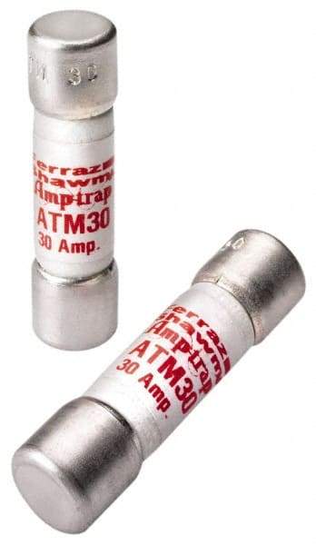 Ferraz Shawmut - 600 VAC/VDC, 0.13 Amp, Fast-Acting General Purpose Fuse - Clip Mount, 1-1/2" OAL, 100 at AC/DC kA Rating, 13/32" Diam - Eagle Tool & Supply