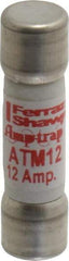 Ferraz Shawmut - 600 VAC/VDC, 12 Amp, Fast-Acting General Purpose Fuse - Clip Mount, 1-1/2" OAL, 100 at AC/DC kA Rating, 13/32" Diam - Eagle Tool & Supply