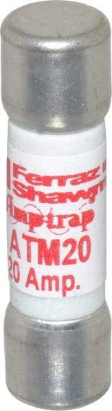 Ferraz Shawmut - 600 VAC/VDC, 20 Amp, Fast-Acting General Purpose Fuse - Clip Mount, 1-1/2" OAL, 100 at AC/DC kA Rating, 13/32" Diam - Eagle Tool & Supply