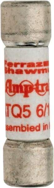 Ferraz Shawmut - 500 VAC, 5.6 Amp, Time Delay General Purpose Fuse - Clip Mount, 1-1/2" OAL, 10 at AC kA Rating, 13/32" Diam - Eagle Tool & Supply