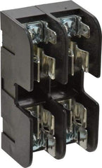 Ferraz Shawmut - 2 Pole, 10 to 14 AWG, 600 VAC/VDC, 30 Amp, DIN Rail Mount, Screw Mount Fuse Block - 13/32 Inch Diameter x 1-1/2 Inch Fuse Length, 3.04 Inch Long x 1.6 Inch Wide x 1.31 Inch High Block - Eagle Tool & Supply