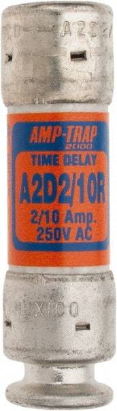 Ferraz Shawmut - 250 VAC/VDC, 0.2 Amp, Time Delay General Purpose Fuse - Clip Mount, 51mm OAL, 100 at DC, 200 at AC kA Rating, 9/16" Diam - Eagle Tool & Supply