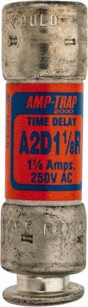 Ferraz Shawmut - 250 VAC/VDC, 1.13 Amp, Time Delay General Purpose Fuse - Clip Mount, 51mm OAL, 100 at DC, 200 at AC kA Rating, 9/16" Diam - Eagle Tool & Supply