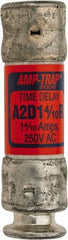 Ferraz Shawmut - 250 VAC/VDC, 1.4 Amp, Time Delay General Purpose Fuse - Clip Mount, 51mm OAL, 100 at DC, 200 at AC kA Rating, 9/16" Diam - Eagle Tool & Supply