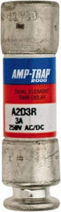 Ferraz Shawmut - 250 VAC/VDC, 3 Amp, Time Delay General Purpose Fuse - Clip Mount, 51mm OAL, 100 at DC, 200 at AC kA Rating, 9/16" Diam - Eagle Tool & Supply