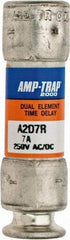 Ferraz Shawmut - 250 VAC/VDC, 7 Amp, Time Delay General Purpose Fuse - Clip Mount, 51mm OAL, 100 at DC, 200 at AC kA Rating, 9/16" Diam - Eagle Tool & Supply