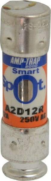 Ferraz Shawmut - 250 VAC/VDC, 12 Amp, Time Delay General Purpose Fuse - Clip Mount, 51mm OAL, 100 at DC, 200 at AC kA Rating, 9/16" Diam - Eagle Tool & Supply