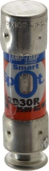 Ferraz Shawmut - 250 VAC/VDC, 30 Amp, Time Delay General Purpose Fuse - Clip Mount, 51mm OAL, 100 at DC, 200 at AC kA Rating, 9/16" Diam - Eagle Tool & Supply