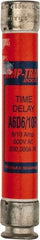 Ferraz Shawmut - 600 VAC/VDC, 0.6 Amp, Time Delay General Purpose Fuse - Clip Mount, 127mm OAL, 100 at DC, 200 at AC kA Rating, 13/16" Diam - Eagle Tool & Supply