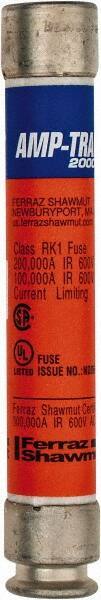 Ferraz Shawmut - 600 VAC/VDC, 4 Amp, Time Delay General Purpose Fuse - Clip Mount, 127mm OAL, 100 at DC, 200 at AC kA Rating, 13/16" Diam - Eagle Tool & Supply