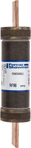 Ferraz Shawmut - 250 VAC, 90 Amp, Fast-Acting Renewable Fuse - Clip Mount, 5-7/8" OAL, 10 at AC kA Rating, 1-1/16" Diam - Eagle Tool & Supply