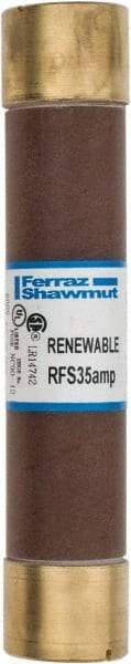 Ferraz Shawmut - 600 VAC, 35 Amp, Fast-Acting Renewable Fuse - Clip Mount, 5-1/2" OAL, 10 at AC kA Rating, 1-1/16" Diam - Eagle Tool & Supply