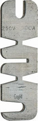 Ferraz Shawmut - 250 VAC, 500 Amp, Fast-Acting Renewable Fuse - Fuse Holder Mount, 10-3/8" OAL, 10 at AC kA Rating, 2-9/16" Diam - Eagle Tool & Supply