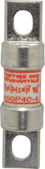 Ferraz Shawmut - 450 VDC, 500 VAC, 40 Amp, Fast-Acting Semiconductor/High Speed Fuse - Bolt-on Mount, 3-3/16" OAL, 100 at AC, 79 at DC kA Rating, 13/16" Diam - Eagle Tool & Supply