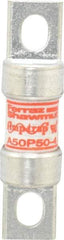 Ferraz Shawmut - 450 VDC, 500 VAC, 50 Amp, Fast-Acting Semiconductor/High Speed Fuse - Bolt-on Mount, 3-3/16" OAL, 100 at AC, 79 at DC kA Rating, 13/16" Diam - Eagle Tool & Supply