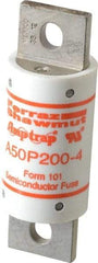 Ferraz Shawmut - 450 VDC, 500 VAC, 200 Amp, Fast-Acting Semiconductor/High Speed Fuse - Bolt-on Mount, 3-5/8" OAL, 100 at AC, 79 at DC kA Rating, 31mm Diam - Eagle Tool & Supply