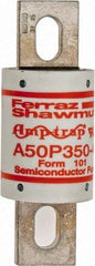 Ferraz Shawmut - 450 VDC, 500 VAC, 350 Amp, Fast-Acting Semiconductor/High Speed Fuse - Bolt-on Mount, 4-11/32" OAL, 100 at AC, 79 at DC kA Rating, 1-1/2" Diam - Eagle Tool & Supply