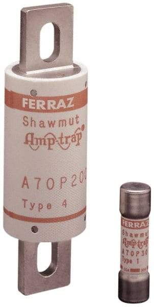Ferraz Shawmut - 650 VDC, 700 VAC, 20 Amp, Fast-Acting Semiconductor/High Speed Fuse - Bolt-on Mount, 2-7/8" OAL, 100 at AC/DC kA Rating, 9/16" Diam - Eagle Tool & Supply