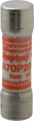 Ferraz Shawmut - 650 VDC, 700 VAC, 20 Amp, Fast-Acting Semiconductor/High Speed Fuse - Clip Mount, 50.8mm OAL, 100 at AC/DC kA Rating, 9/16" Diam - Eagle Tool & Supply