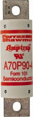 Ferraz Shawmut - 650 VDC, 700 VAC, 90 Amp, Fast-Acting Semiconductor/High Speed Fuse - Bolt-on Mount, 4-3/8" OAL, 100 at AC/DC kA Rating, 31mm Diam - Eagle Tool & Supply