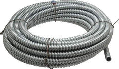 Made in USA - 3/8" Trade Size, 50' Long, Flexible Reduced Wall Flex Conduit - Steel, 3/8" ID - Eagle Tool & Supply