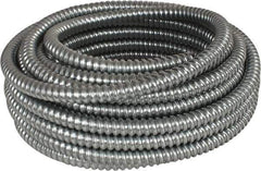 Made in USA - 1/2" Trade Size, 50' Long, Flexible Reduced Wall Flex Conduit - Steel, 5/8" ID - Eagle Tool & Supply