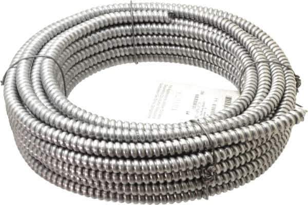 Made in USA - 3/8" Trade Size, 50' Long, Flexible Reduced Wall Flex Conduit - Aluminum, 3/8" ID - Eagle Tool & Supply