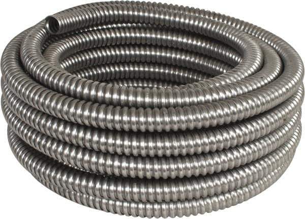 Made in USA - 3/4" Trade Size, 50' Long, Flexible Reduced Wall Flex Conduit - Aluminum - Eagle Tool & Supply