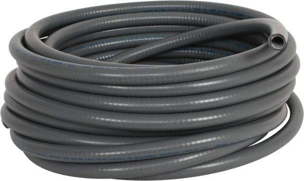 Made in USA - 3/8" Trade Size, 50' Long, Flexible Liquidtight Conduit - Steel - Eagle Tool & Supply