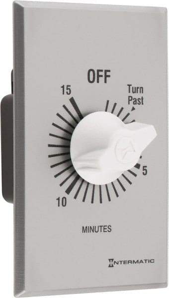 Intermatic - 15 min Indoor Analog Spring-wound Mechanical Timer - 125 VAC, 50/60 Hz, - Eagle Tool & Supply