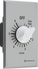 Intermatic - 6 hr Indoor Analog Spring-wound Mechanical Timer - 125 VAC, 50/60 Hz, - Eagle Tool & Supply