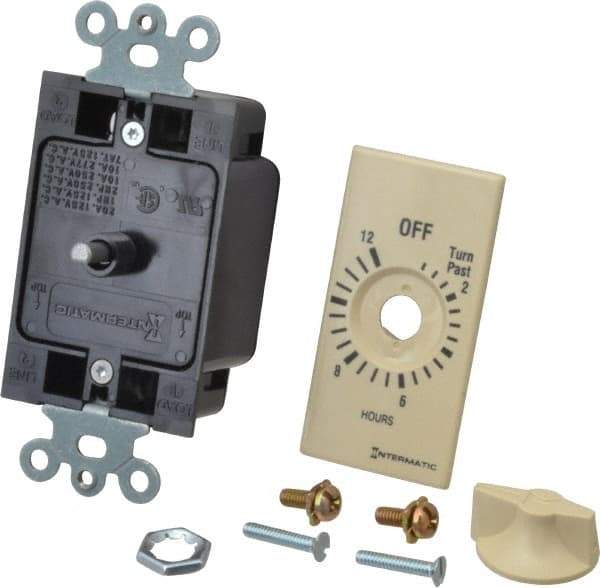 Intermatic - 12 hr Indoor Analog Spring-wound Mechanical Timer - 125 VAC, 50/60 Hz, - Eagle Tool & Supply