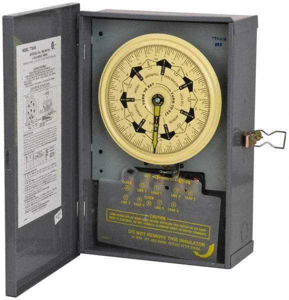 Intermatic - 7 Day Indoor Analog Electromechanical Timer Switch - 125 VAC, 60 Hz, - Eagle Tool & Supply