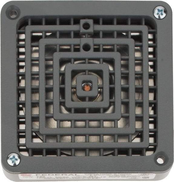 Federal Signal Corp - 120 Volt Electronic Horn - 0.18 Amps, 110 Decibles at 10', Vibrating, Waterproof - Eagle Tool & Supply