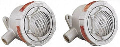 Federal Signal Corp - 6-1/2" Diam, 24 Volt Electronic Horn - 1.2 Amps, 110 Decibles at 10', Vibrating, Explosion Proof - Eagle Tool & Supply