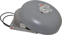 Federal Signal Corp - 6" Diam, 120 Volt Bell - 0.08 Amps, 100 Decibles at 10', Vibrating - Eagle Tool & Supply